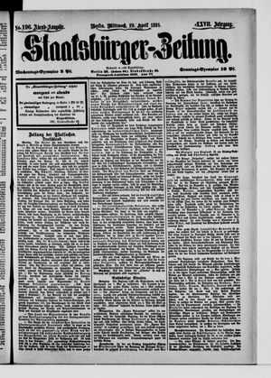 Staatsbürger-Zeitung on Apr 29, 1891