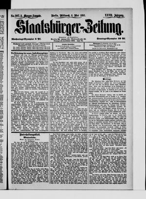 Staatsbürger-Zeitung vom 06.05.1891