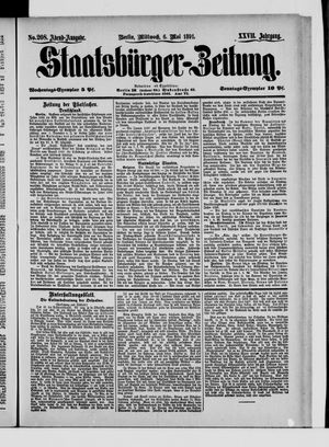 Staatsbürger-Zeitung vom 06.05.1891