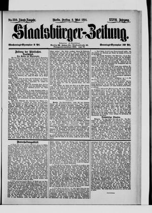 Staatsbürger-Zeitung on May 8, 1891