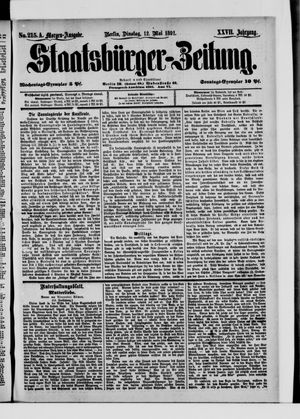 Staatsbürger-Zeitung on May 12, 1891