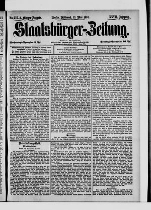 Staatsbürger-Zeitung on May 13, 1891