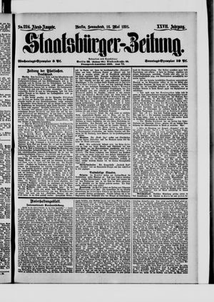 Staatsbürger-Zeitung on May 16, 1891