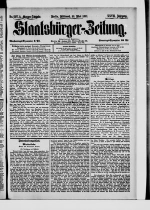 Staatsbürger-Zeitung vom 21.05.1891