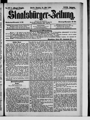Staatsbürger-Zeitung on May 26, 1891