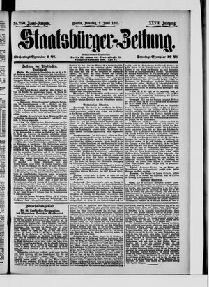 Staatsbürger-Zeitung vom 02.06.1891