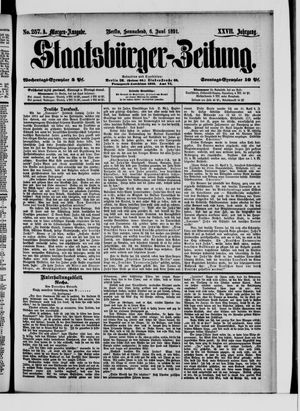 Staatsbürger-Zeitung vom 06.06.1891