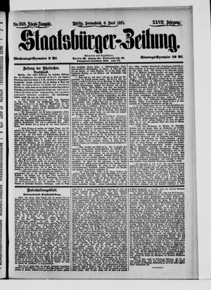 Staatsbürger-Zeitung on Jun 6, 1891