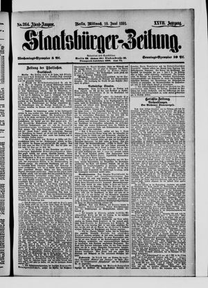 Staatsbürger-Zeitung vom 10.06.1891
