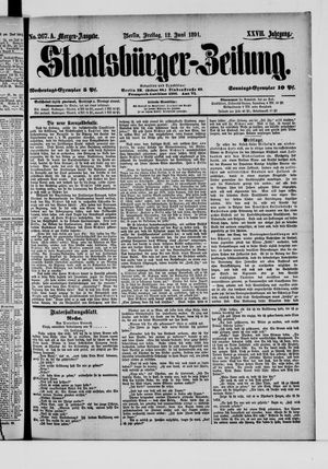 Staatsbürger-Zeitung on Jun 12, 1891