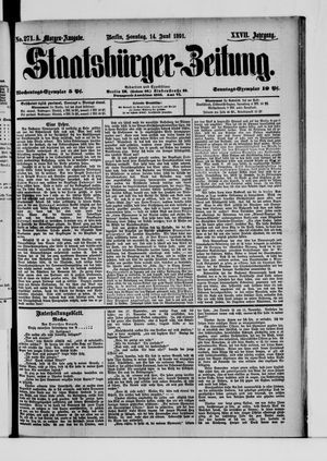 Staatsbürger-Zeitung vom 14.06.1891