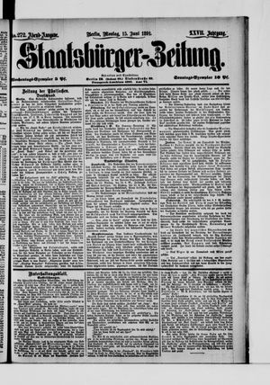 Staatsbürger-Zeitung vom 15.06.1891