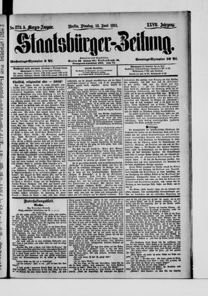 Staatsbürger-Zeitung vom 16.06.1891