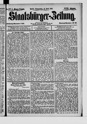 Staatsbürger-Zeitung vom 18.06.1891