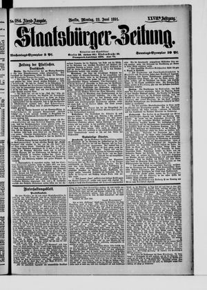 Staatsbürger-Zeitung vom 22.06.1891