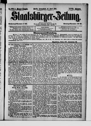 Staatsbürger-Zeitung vom 27.06.1891