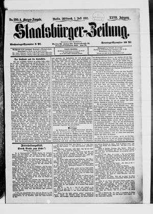 Staatsbürger-Zeitung on Jul 1, 1891