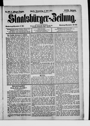 Staatsbürger-Zeitung on Jul 2, 1891