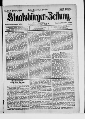 Staatsbürger-Zeitung on Jul 4, 1891
