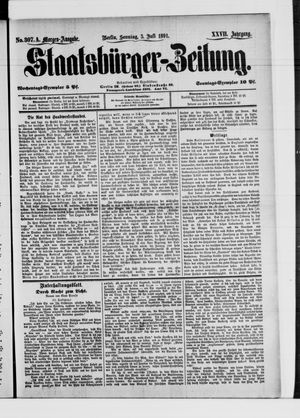 Staatsbürger-Zeitung vom 05.07.1891