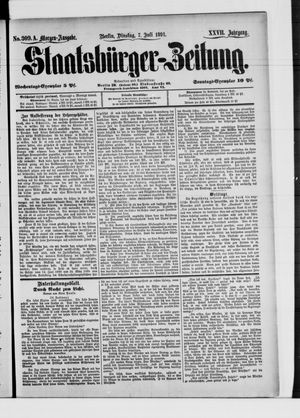 Staatsbürger-Zeitung on Jul 7, 1891