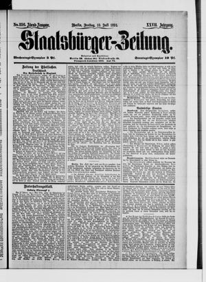 Staatsbürger-Zeitung on Jul 10, 1891