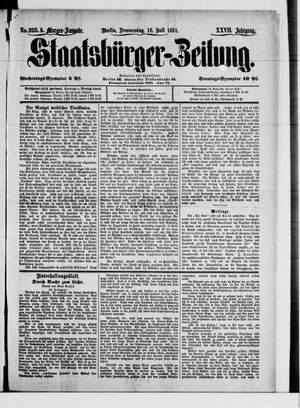 Staatsbürger-Zeitung vom 16.07.1891