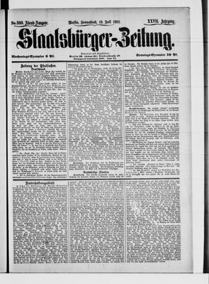 Staatsbürger-Zeitung vom 18.07.1891