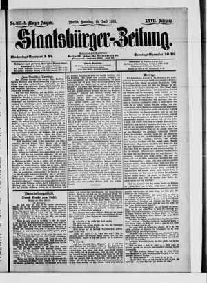 Staatsbürger-Zeitung on Jul 19, 1891