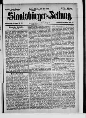 Staatsbürger-Zeitung vom 20.07.1891