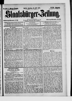 Staatsbürger-Zeitung vom 26.07.1891