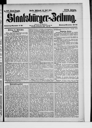 Staatsbürger-Zeitung vom 29.07.1891