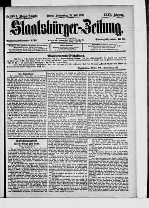 Staatsbürger-Zeitung vom 30.07.1891