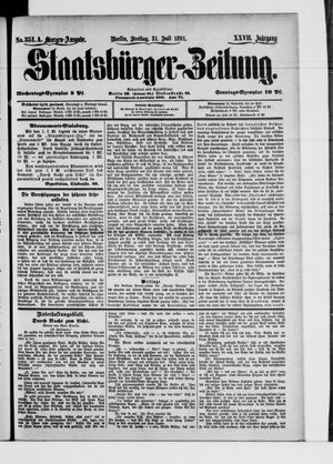 Staatsbürger-Zeitung vom 31.07.1891