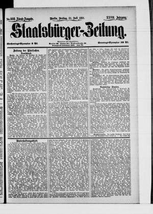 Staatsbürger-Zeitung vom 31.07.1891