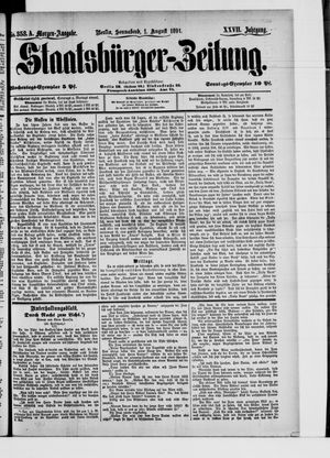 Staatsbürger-Zeitung vom 01.08.1891