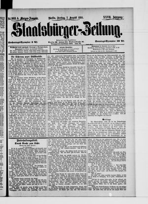 Staatsbürger-Zeitung vom 07.08.1891