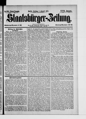 Staatsbürger-Zeitung vom 07.08.1891
