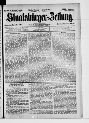 Staatsbürger-Zeitung vom 11.08.1891
