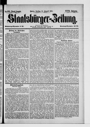 Staatsbürger-Zeitung vom 21.08.1891