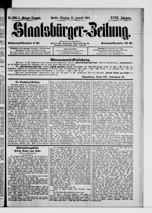 Staatsbürger-Zeitung vom 25.08.1891