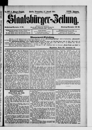 Staatsbürger-Zeitung vom 27.08.1891