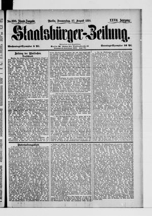 Staatsbürger-Zeitung vom 27.08.1891