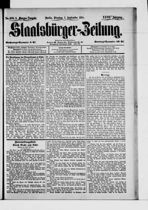 Staatsbürger-Zeitung vom 01.09.1891