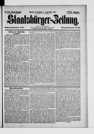 Staatsbürger-Zeitung vom 05.09.1891