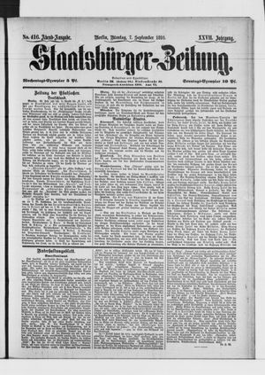 Staatsbürger-Zeitung vom 07.09.1891