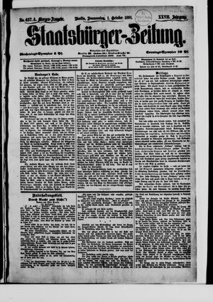 Staatsbürger-Zeitung vom 01.10.1891