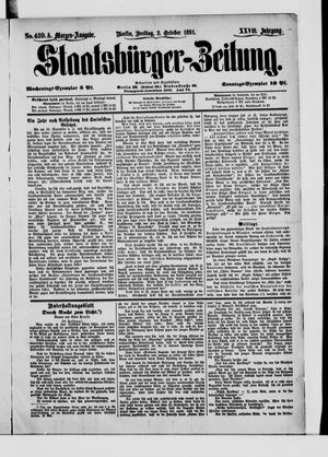 Staatsbürger-Zeitung vom 02.10.1891