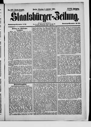 Staatsbürger-Zeitung vom 06.10.1891