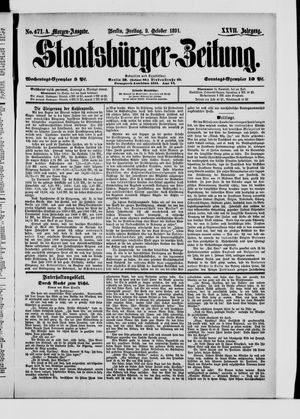 Staatsbürger-Zeitung vom 09.10.1891